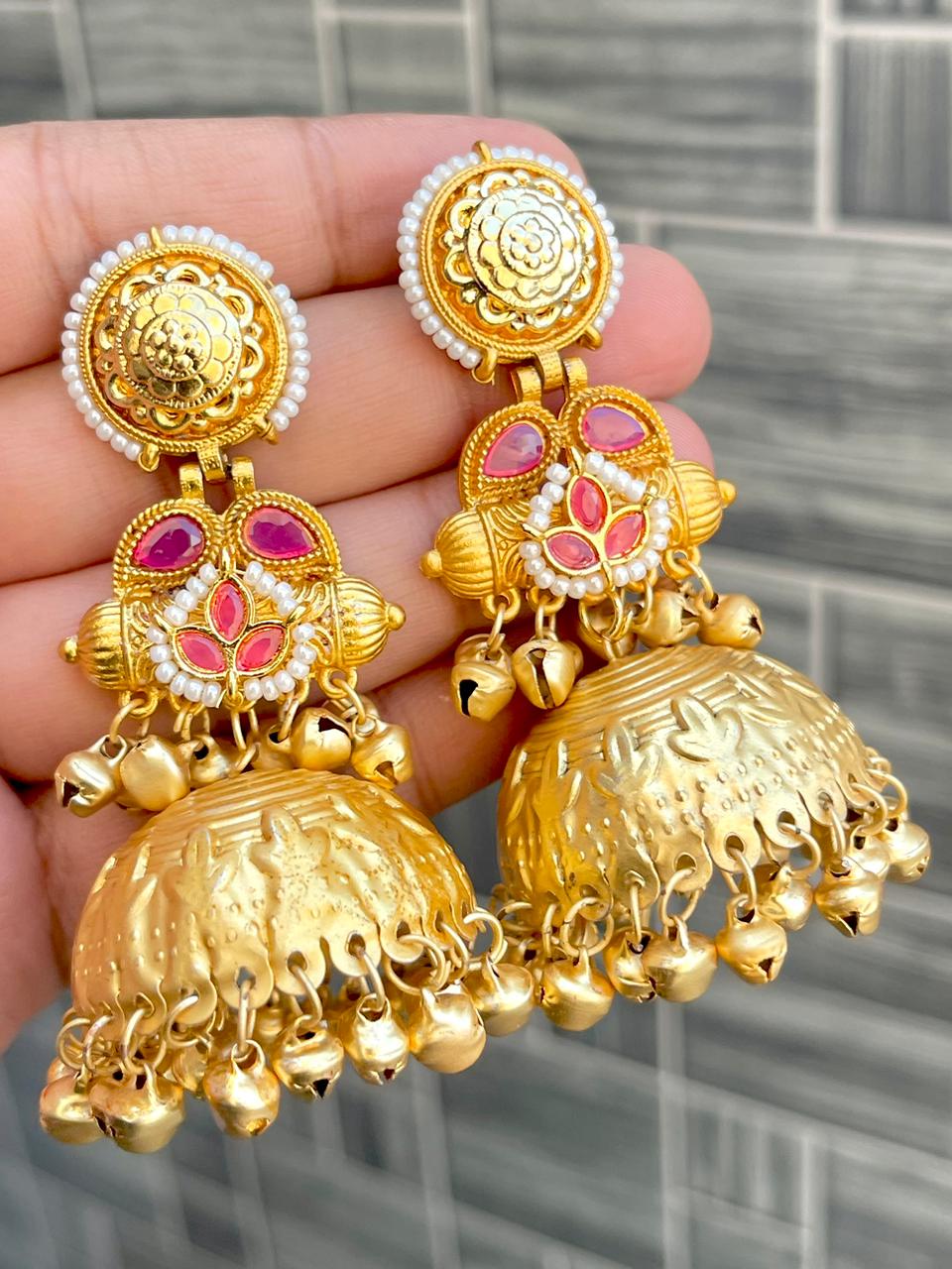 Kashmiri Big Size Jaipuri Statement Jhumkaa